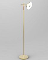 Торшер напольный светодиодный (светильник) Мелодия Света плафон из металла 220В Золотой картинка 